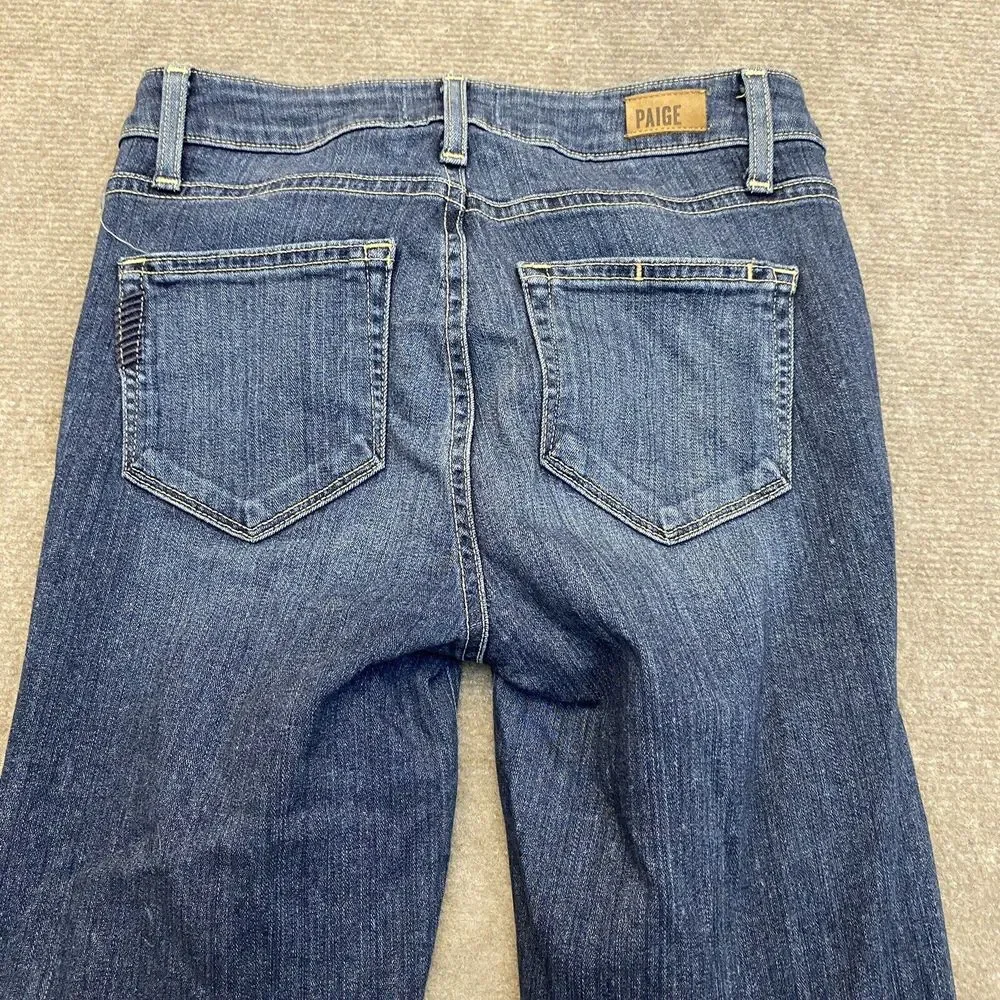 Paige Jeans Womens 26 Verdugo Crop Skinny Stretch Blue Denim Pants‎